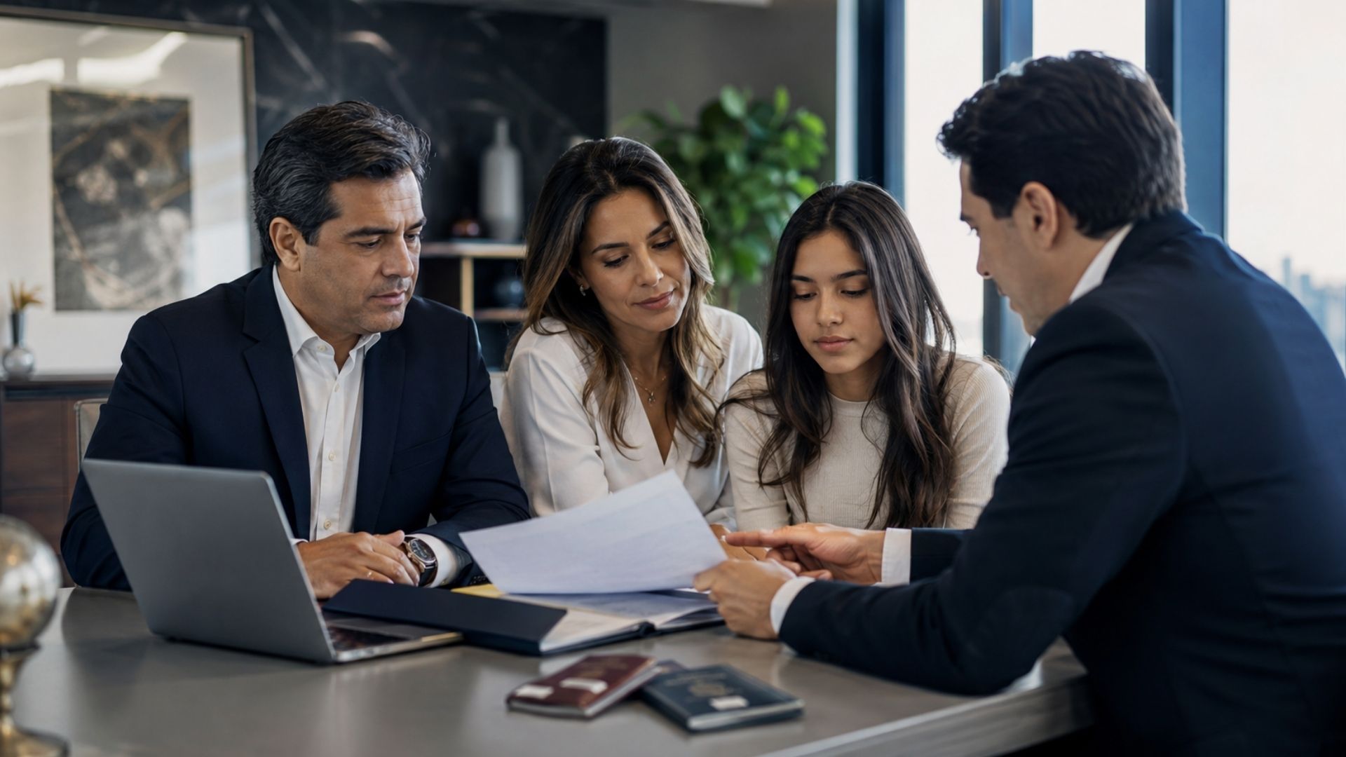 Familia evaluando el timing correcto para una inversión EB-5