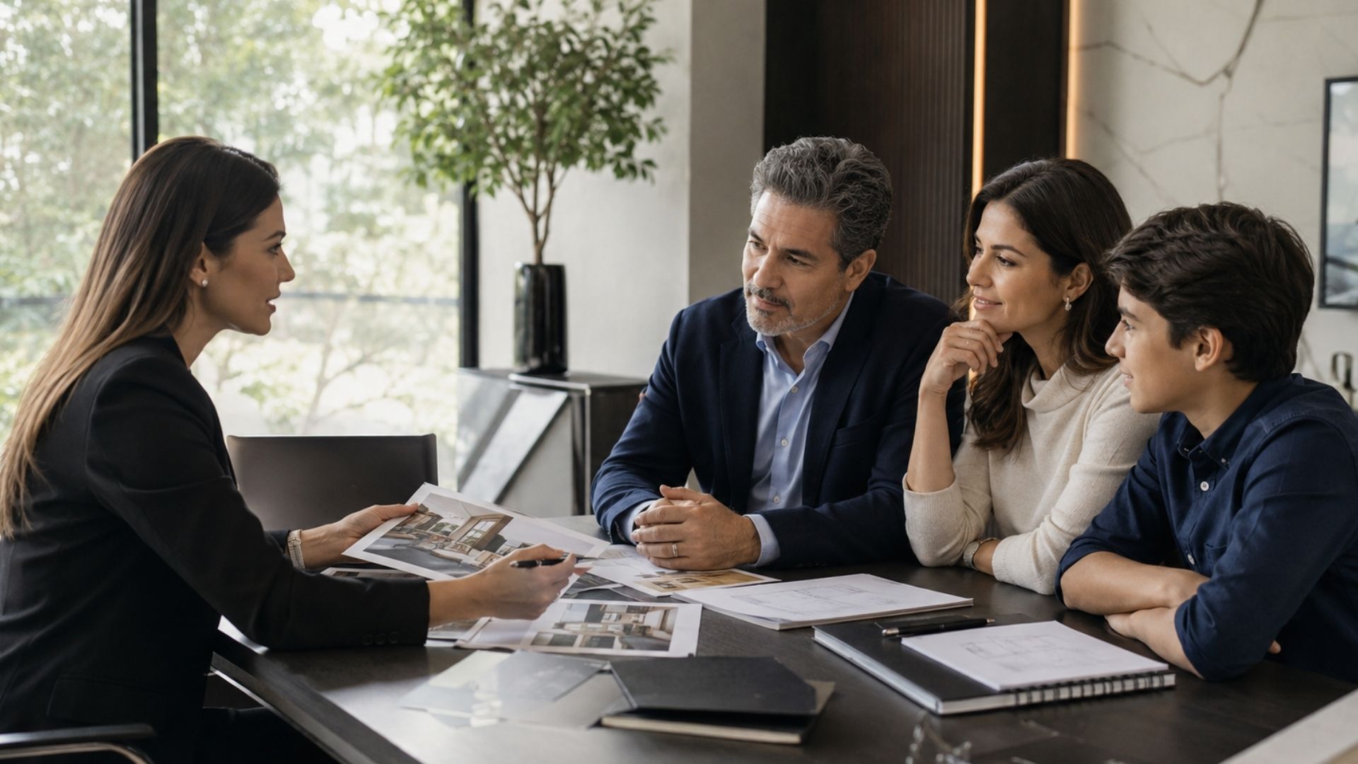 Familia evaluando una decisión patrimonial en Estados Unidos